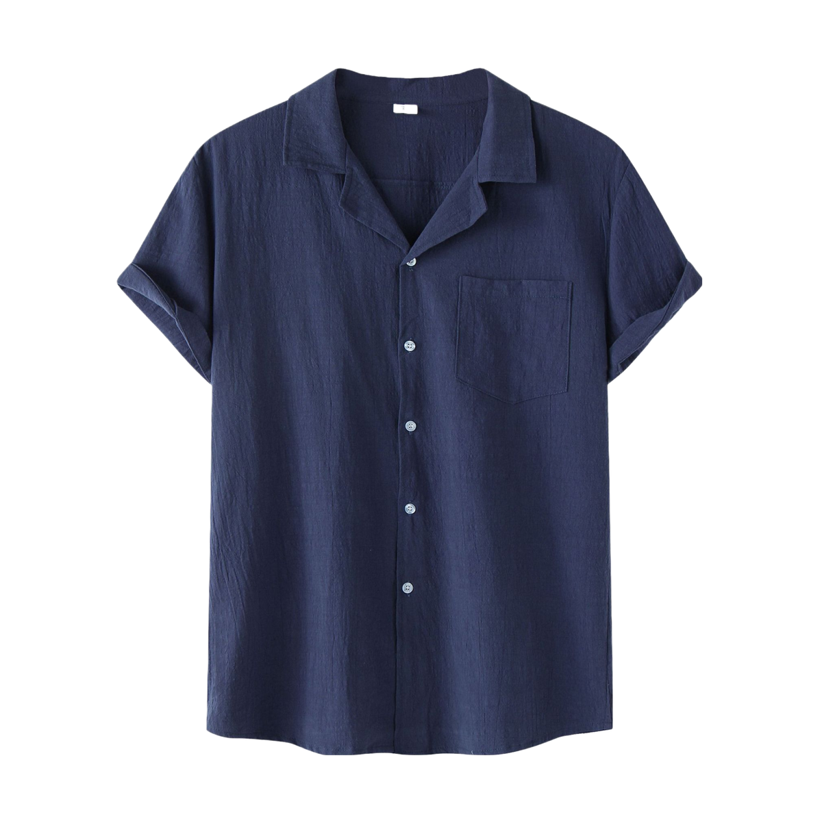 Camisa Manga Curta Marcanzzi Ibéria MZ578 com gola aberta e bolso frontal. Tecido leve e respirável para estilo casual e sofisticado no dia a dia.