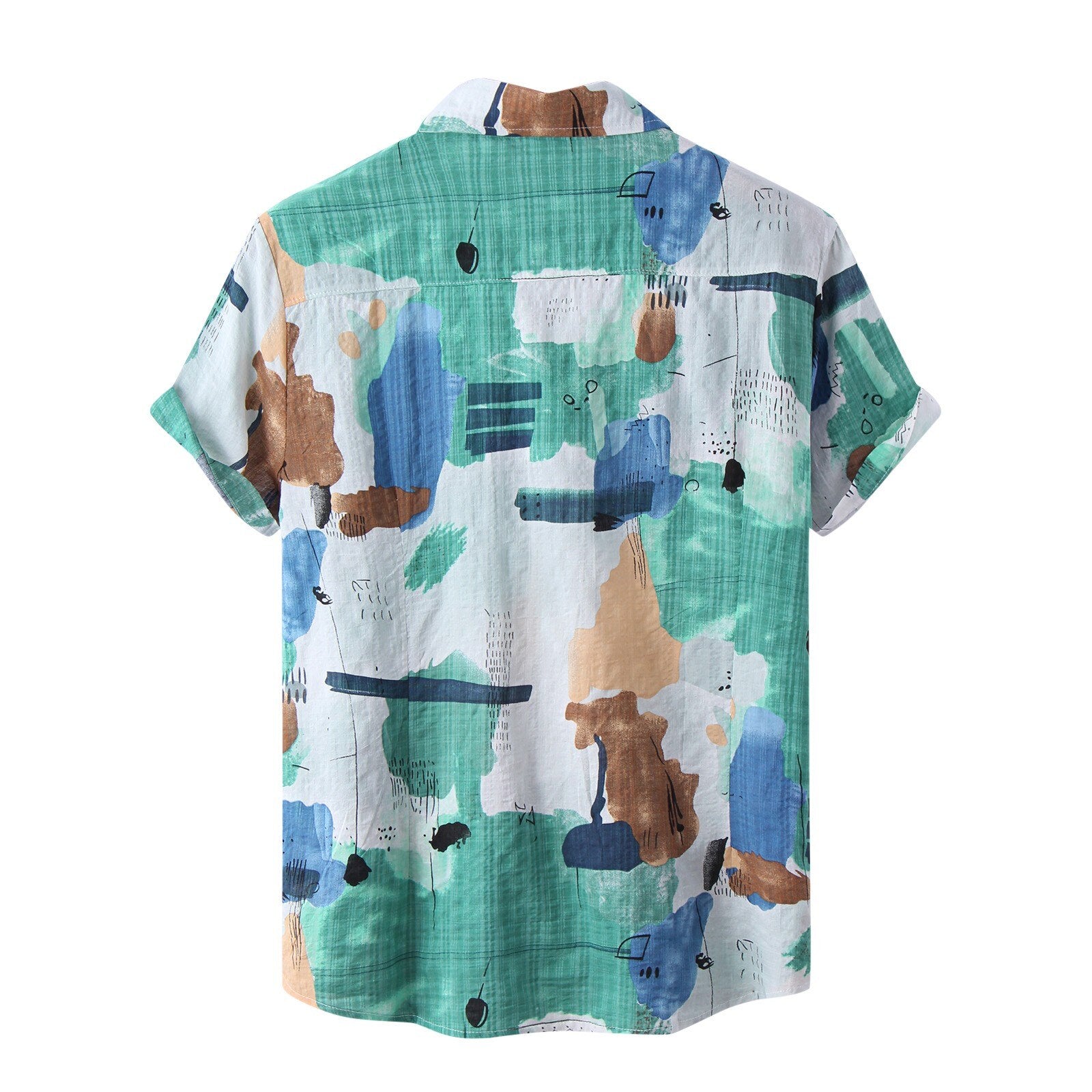 Camisa Manga Curta Marcanzzi Mirage MZ583 com estampa exclusiva, tecido leve e design moderno para estilo autêntico e frescor no dia a dia.