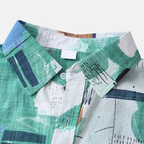 Camisa Manga Curta Marcanzzi Mirage MZ583 com estampa exclusiva, tecido leve e design moderno para estilo autêntico e frescor no dia a dia.