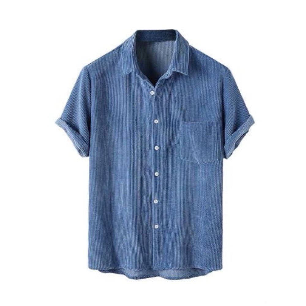 Camisa Manga Curta Marcanzzi Sardenha MZ587 em tecido leve, macio e respirável, com caimento confortável e estilo versátil para diferentes ocasiões.