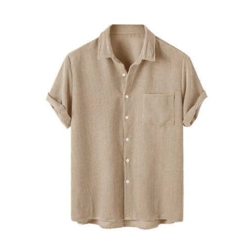Camisa Manga Curta Marcanzzi Sardenha MZ587 em tecido leve, macio e respirável, com caimento confortável e estilo versátil para diferentes ocasiões.