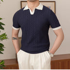 Camisa Polo Masculina Tricot Madrid Marcanzzi MZ016: elegância, conforto e versatilidade. Design impecável e materiais de alta qualidade para o homem moderno.