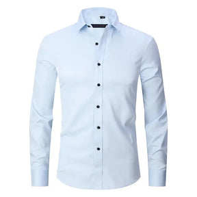 Camisa Social de Algodão Masculina Marcanzzi MZ083 feita em tecido respirável com caimento elegante, conforto superior e estilo versátil para todas as ocasiões.