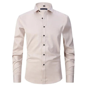 Camisa Social de Algodão Masculina Marcanzzi MZ083 feita em tecido respirável com caimento elegante, conforto superior e estilo versátil para todas as ocasiões.