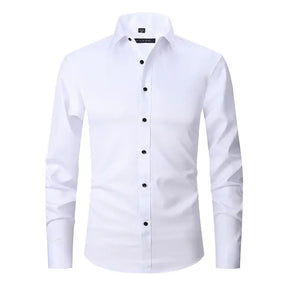 Camisa Social de Algodão Masculina Marcanzzi MZ083 feita em tecido respirável com caimento elegante, conforto superior e estilo versátil para todas as ocasiões.