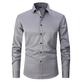 Camisa Social de Algodão Masculina Marcanzzi MZ083 feita em tecido respirável com caimento elegante, conforto superior e estilo versátil para todas as ocasiões.