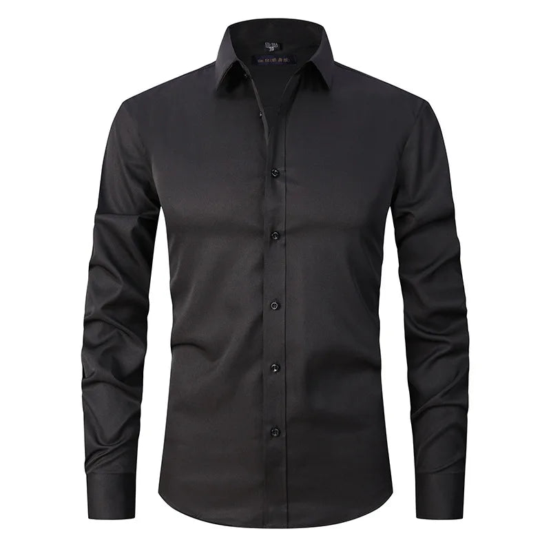 Camisa Social de Algodão Masculina Marcanzzi MZ083 feita em tecido respirável com caimento elegante, conforto superior e estilo versátil para todas as ocasiões.