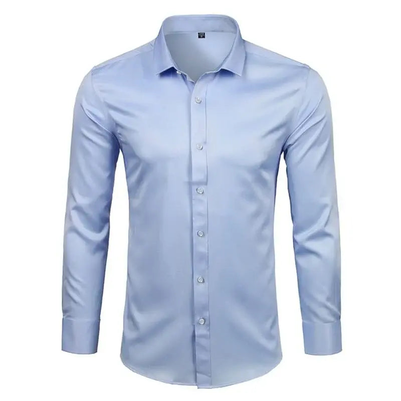 Camisa Social Masculina Marcanzzi MZ011: sofisticação, conforto, anti-odor, ideal para trabalho e eventos. Versátil, mantém forma impecável o dia todo.