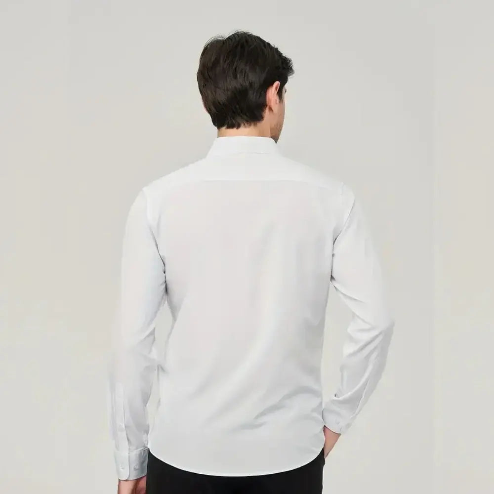Camisa Social Masculina Marcanzzi MZ011: sofisticação, conforto, anti-odor, ideal para trabalho e eventos. Versátil, mantém forma impecável o dia todo.