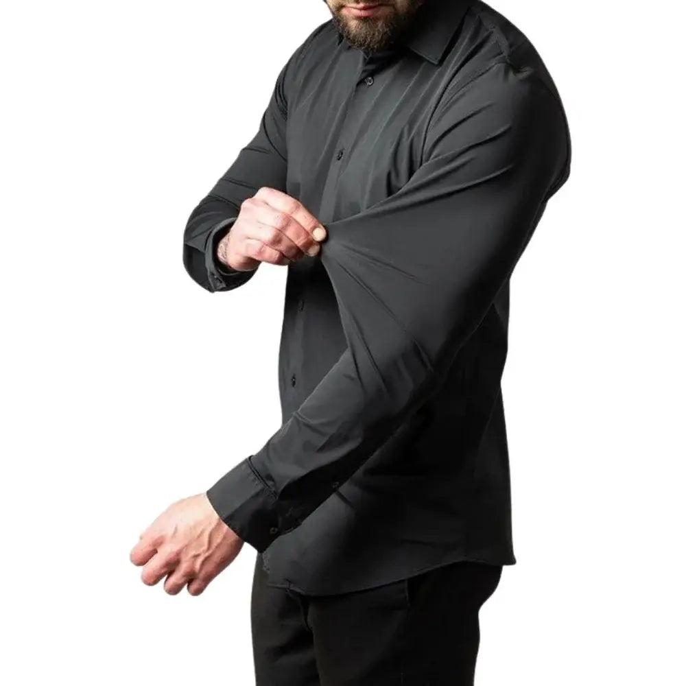 Camisa Social Masculina Marcanzzi MZ011: sofisticação, conforto, anti-odor, ideal para trabalho e eventos. Versátil, mantém forma impecável o dia todo.