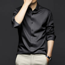 Camisa Social Masculina Spectre Marcanzzi MZ014: sofisticação e conforto em design moderno. Ideal para eventos formais e casuais. Alta qualidade e durabilidade.