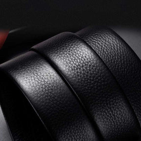Cinto Masculino de Couro com Fivela Automática Marcanzzi MZ342 em couro PU com ajuste preciso e design sofisticado para estilo e funcionalidade diários.