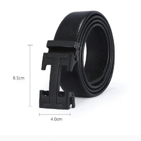 Cinto Masculino de Couro com Fivela Automática Marcanzzi MZ342 em couro PU com ajuste preciso e design sofisticado para estilo e funcionalidade diários.