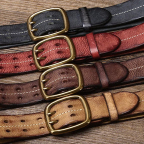 Cinto Masculino de Couro Artesanal Marcanzzi MZ458: elegância e durabilidade. Feito à mão, ideal para looks formais e casuais. Qualidade e estilo garantidos.