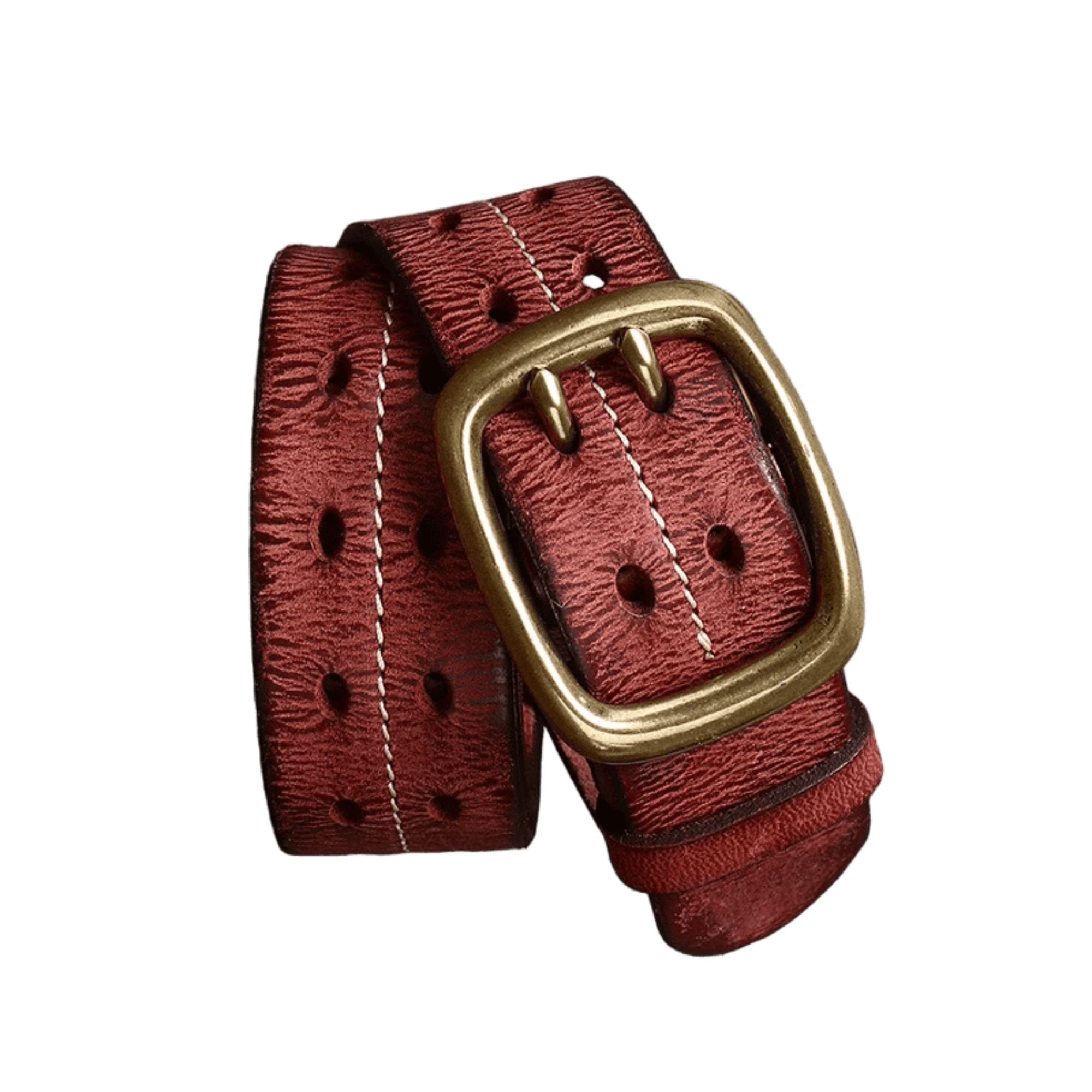 Cinto Masculino de Couro Artesanal Marcanzzi MZ458: elegância e durabilidade. Feito à mão, ideal para looks formais e casuais. Qualidade e estilo garantidos.