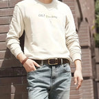 Cinto Masculino de Couro Marcanzzi Argos MZ469 em couro legítimo com design robusto e fivela metálica para estilo e personalidade marcante.