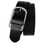 Cinto Masculino de Couro Marcanzzi Argos MZ469 em couro legítimo com design robusto e fivela metálica para estilo e personalidade marcante.