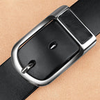 Cinto Masculino de Couro Marcanzzi Argos MZ469 em couro legítimo com design robusto e fivela metálica para estilo e personalidade marcante.