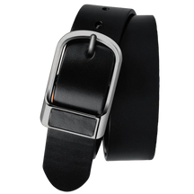 Cinto Masculino de Couro Marcanzzi Argos MZ469 em couro legítimo com design robusto e fivela metálica para estilo e personalidade marcante.
