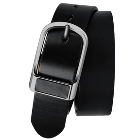 Cinto Masculino de Couro Marcanzzi Argos MZ469 em couro legítimo com design robusto e fivela metálica para estilo e personalidade marcante.