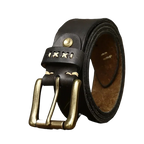 Cinto Masculino de Couro Marcanzzi MZ467: sofisticação e resistência com design vintage, fivela robusta, ideal para looks sociais e casuais.