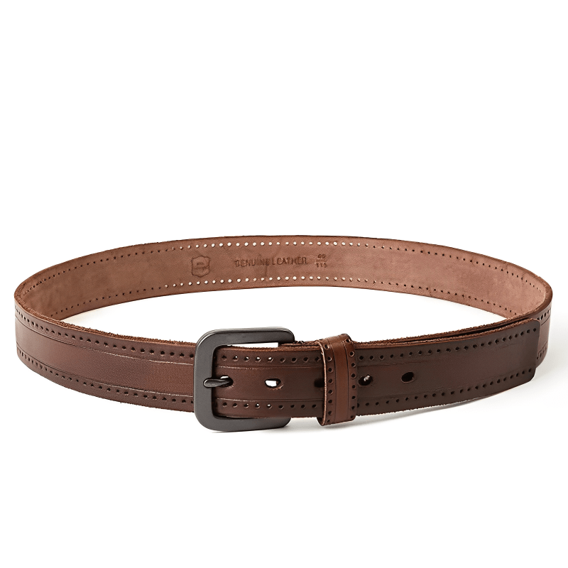 Cinto Masculino de Couro Marcanzzi Vintage Royal MZ468 em couro legítimo com acabamento refinado e fivela metálica para estilo e resistência.