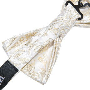 Gravata Borboleta Estampada Marcanzzi MZ452 com design exclusivo, nó pronto, abotoaduras e lenço para elegância e destaque em ocasiões formais.