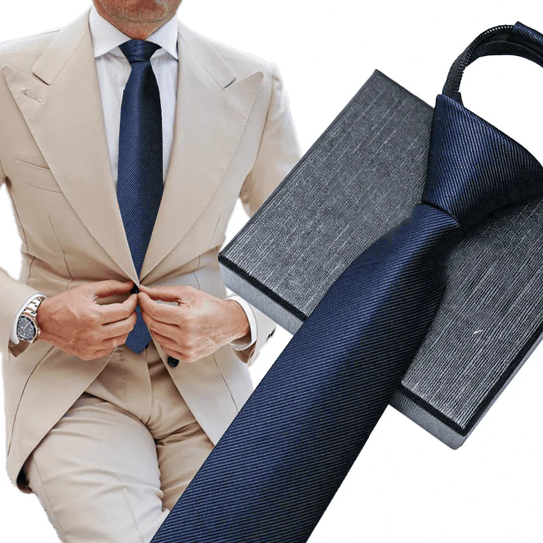 Gravata Clássica 1200 Fios Marcanzzi MZ450 em poliéster de alta densidade com toque acetinado e caimento refinado para elegância e estilo.