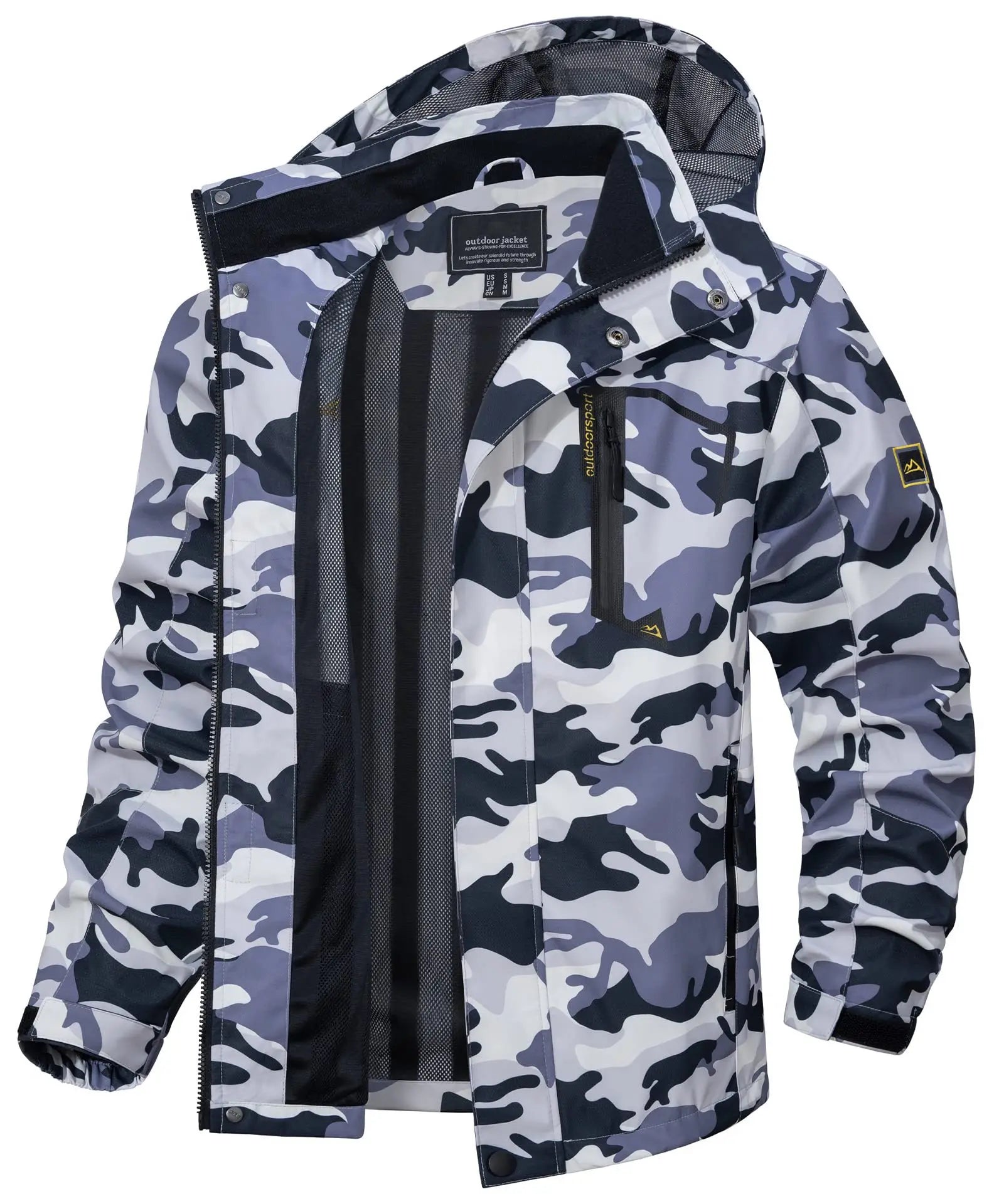 Jaqueta Impermeável Masculina Marcanzzi MZ323 com design moderno, tecido impermeável e respirável, caimento ergonômico e conforto leve para dias chuvosos.