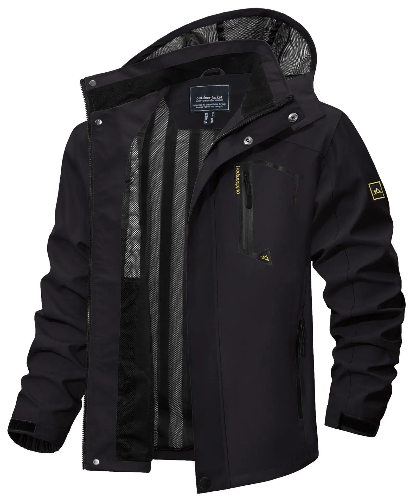 Jaqueta Impermeável Masculina Marcanzzi MZ323 com design moderno, tecido impermeável e respirável, caimento ergonômico e conforto leve para dias chuvosos.