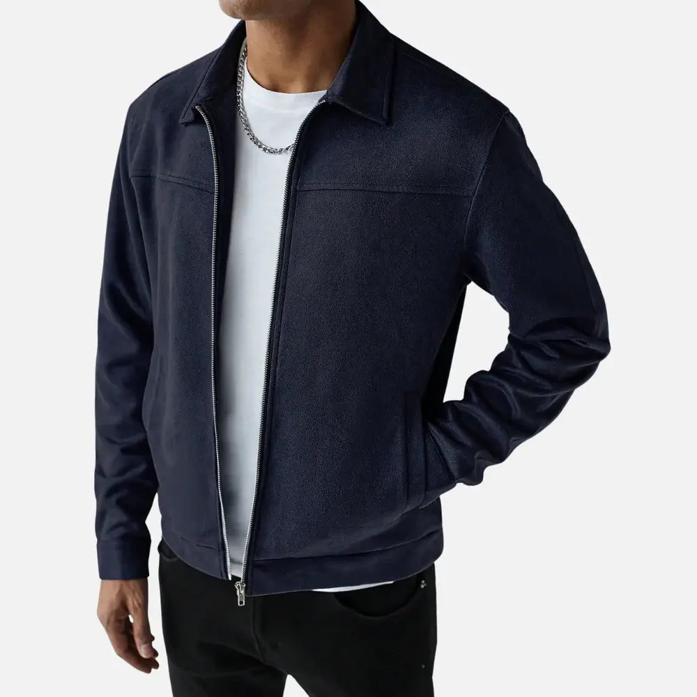 Jaqueta Masculina Casual Marcanzzi MZ026: estilo, conforto e durabilidade com fechamento em zíper. Ideal para homens sofisticados e práticos.