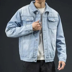 Jaqueta Masculina Jeans Acolchoado Marcanzzi MZ031: estilo clássico, conforto térmico, design versátil, modelagem estruturada, bolsos funcionais.