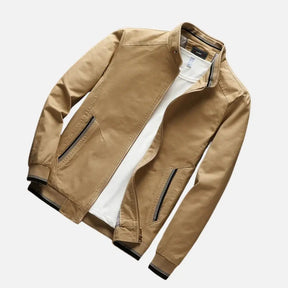 Jaqueta Masculina Marcanzzi MZ034: conforto e estilo com design listrado, zíper prático e tecido durável. Ideal para looks casuais e versáteis.