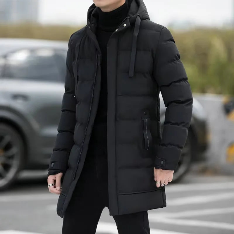 Jaqueta Masculina Puffer Marcanzzi MZ022: estilo sofisticado, proteção térmica superior, design moderno, elegância e conforto.