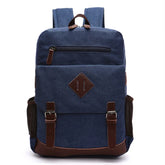 Mochila Executiva Marcanzzi MZ069 com lona resistente e detalhes em couro sintético, ideal para notebook, documentos e acessórios pessoais