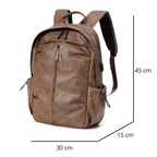 Mochila Executiva em Couro Marcanzzi Amsterdam MZ073 com visual elegante, organização funcional e acabamento premium para rotina profissional.