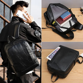 Mochila Executiva em Couro Marcanzzi Munich MZ075 com acabamento refinado e design moderno para profissionais que valorizam elegância e organização.