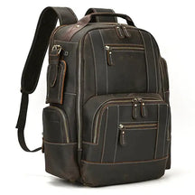 Mochila Executiva em Couro Marcanzzi Retrô MZ071, elegante e funcional, com compartimentos ideais para o dia a dia executivo moderno.