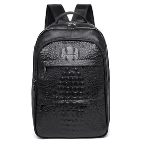 Mochila Executiva em Couro Marcanzzi Seoul MZ074 com couro legítimo e compartimentos inteligentes para notebook, documentos e acessórios pessoais