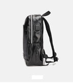 Mochila Executiva Marcanzzi Venice MZ068 em couro sintético de alta qualidade, com compartimentos para notebook, documentos e itens essenciais