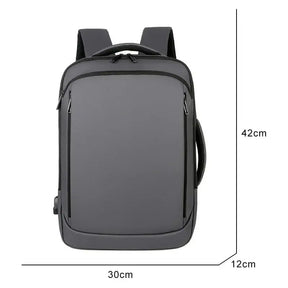 Mochila Executiva Marcanzzi MZ066 com porta USB, tecido impermeável e espaço para notebook 15” – ideal para trabalho, viagens e uso diário