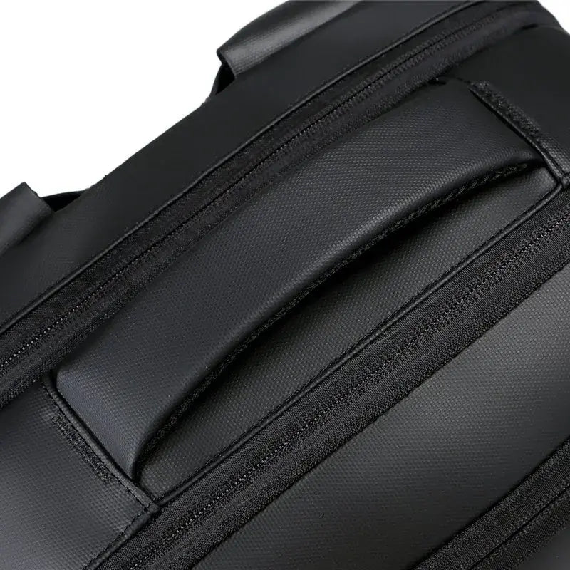 Mochila Executiva Marcanzzi MZ066 com porta USB, tecido impermeável e espaço para notebook 15” – ideal para trabalho, viagens e uso diário