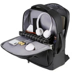 Mochila Executiva Marcanzzi MZ066 com porta USB, tecido impermeável e espaço para notebook 15” – ideal para trabalho, viagens e uso diário