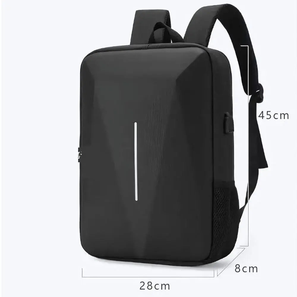 Mochila Executiva Marcanzzi MZ070 com porta USB, trava TSA, estrutura impermeável e compartimento para notebook 15” com design sofisticado