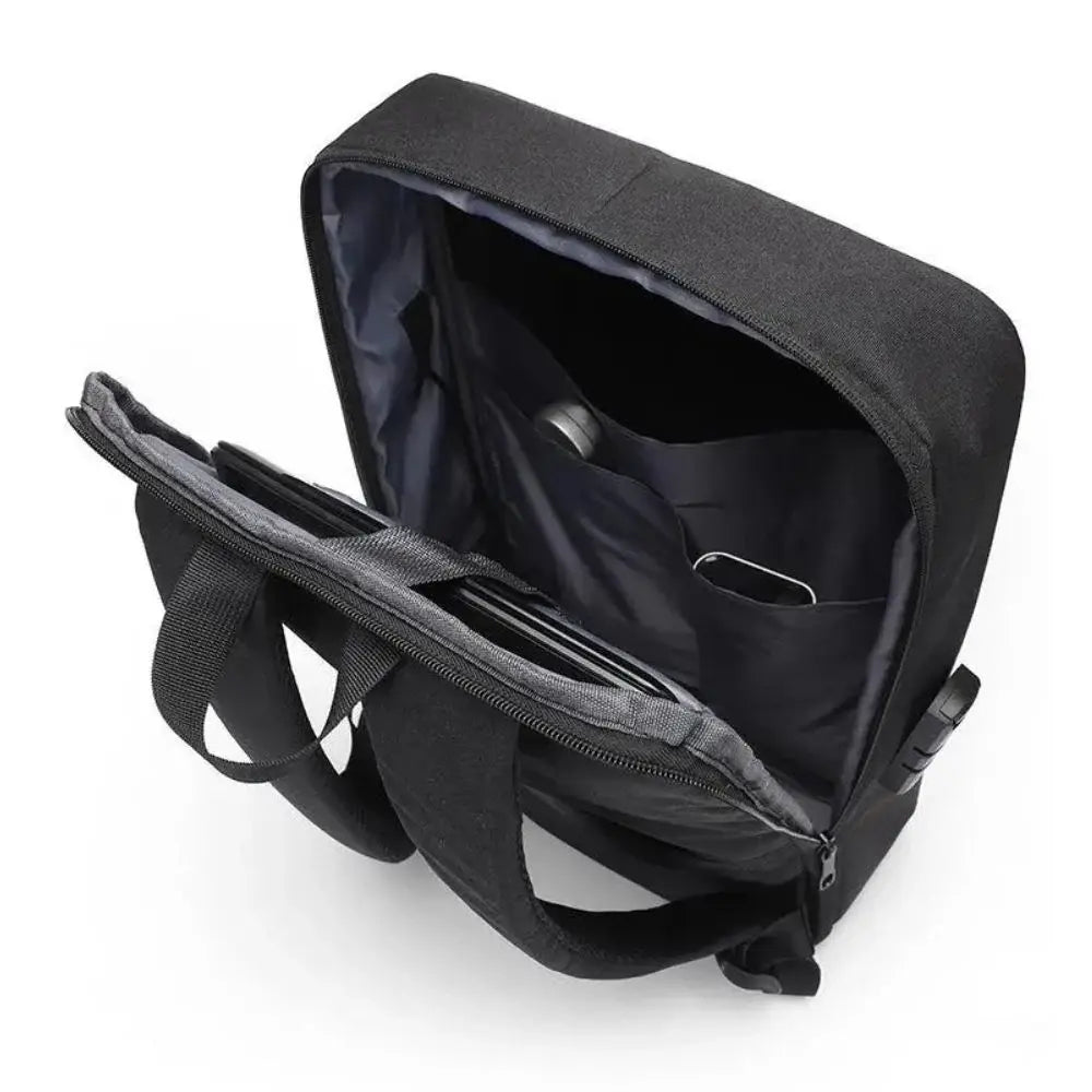 Mochila Executiva Marcanzzi MZ070 com porta USB, trava TSA, estrutura impermeável e compartimento para notebook 15” com design sofisticado