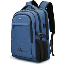 Mochila Executiva Marcanzzi MZ348 em Oxford impermeável com porta USB, alças ergonômicas e compartimentos para notebook 17”, tablet e acessórios