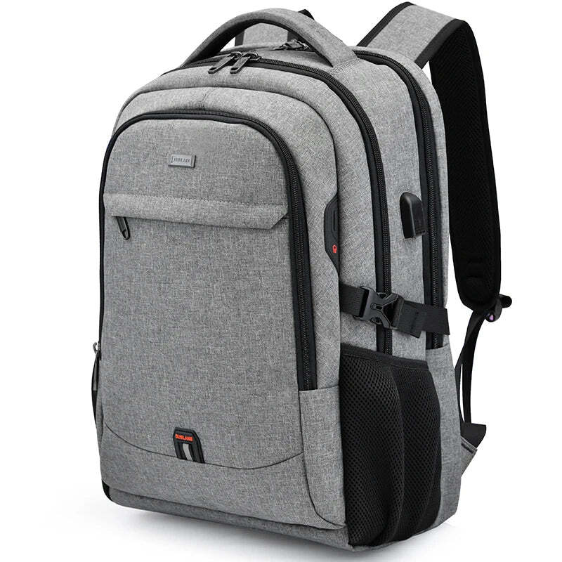 Mochila Executiva Marcanzzi MZ348 em Oxford impermeável com porta USB, alças ergonômicas e compartimentos para notebook 17”, tablet e acessórios