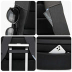 Mochila Executiva Marcanzzi MZ348 em Oxford impermeável com porta USB, alças ergonômicas e compartimentos para notebook 17”, tablet e acessórios