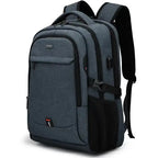 Mochila Executiva Marcanzzi MZ348 em Oxford impermeável com porta USB, alças ergonômicas e compartimentos para notebook 17”, tablet e acessórios