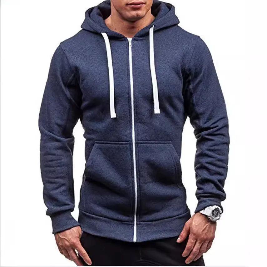 Moletom Masculino Blusão Capuz Marcanzzi Essentials MZ024 com modelagem regular, cordão ajustável e visual moderno para dias frios.